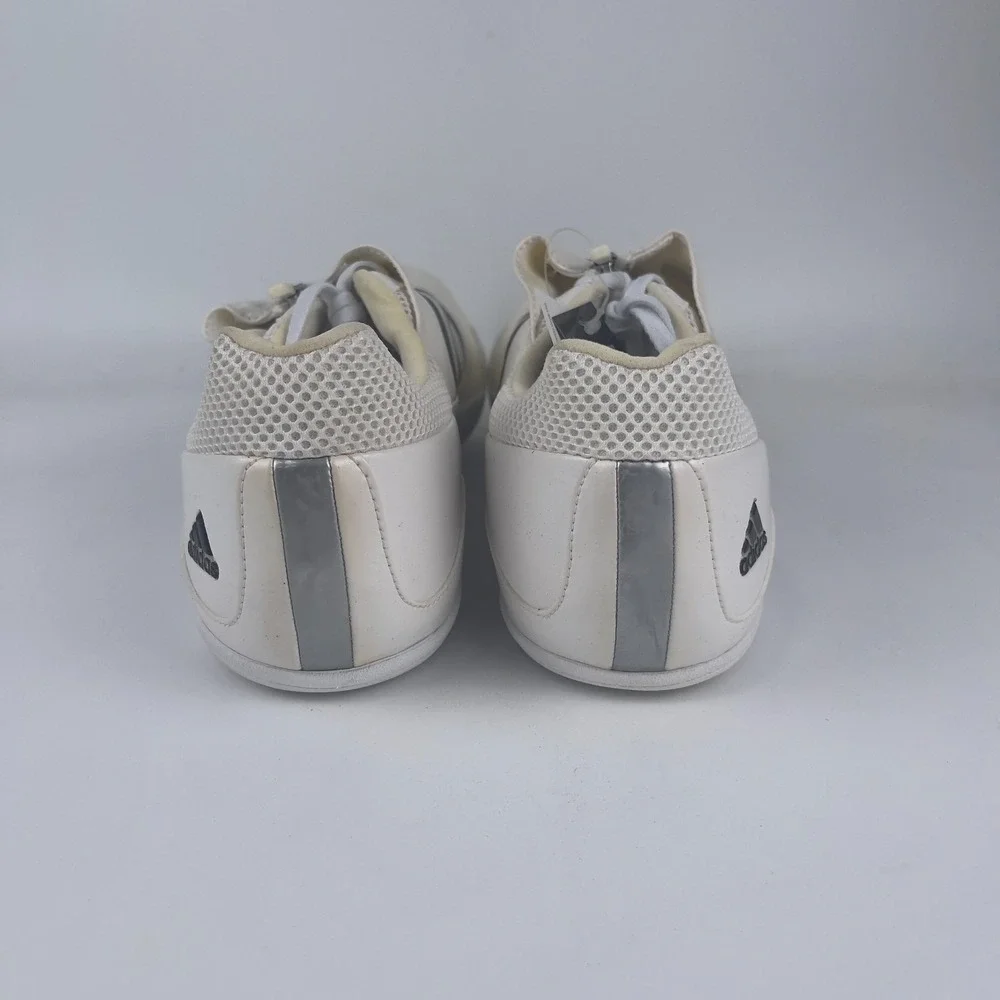 Adidas LJ Track and Field Shoes Men's 14.5 Beige White Zip Up 915399 with Spikes